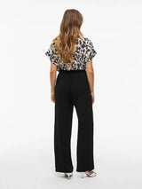 Vila Vijosa HW Whide Pants - Black