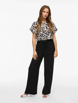 Vila Vijosa HW Whide Pants - Black
