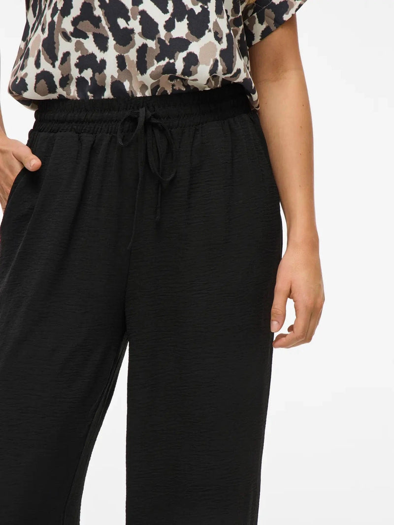 Vila Vijosa HW Whide Pants - Black