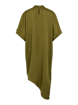 Vila Iestina S/S Higt Low Dress - Avocado
