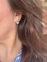 Wolff Boble Crystal Earstud - Silver