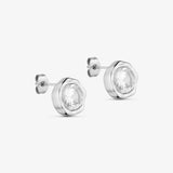Wolff Boble Crystal Earstud - Silver