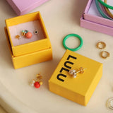 Lulu Bonquet Coral Earring 1 Pcs - Gold