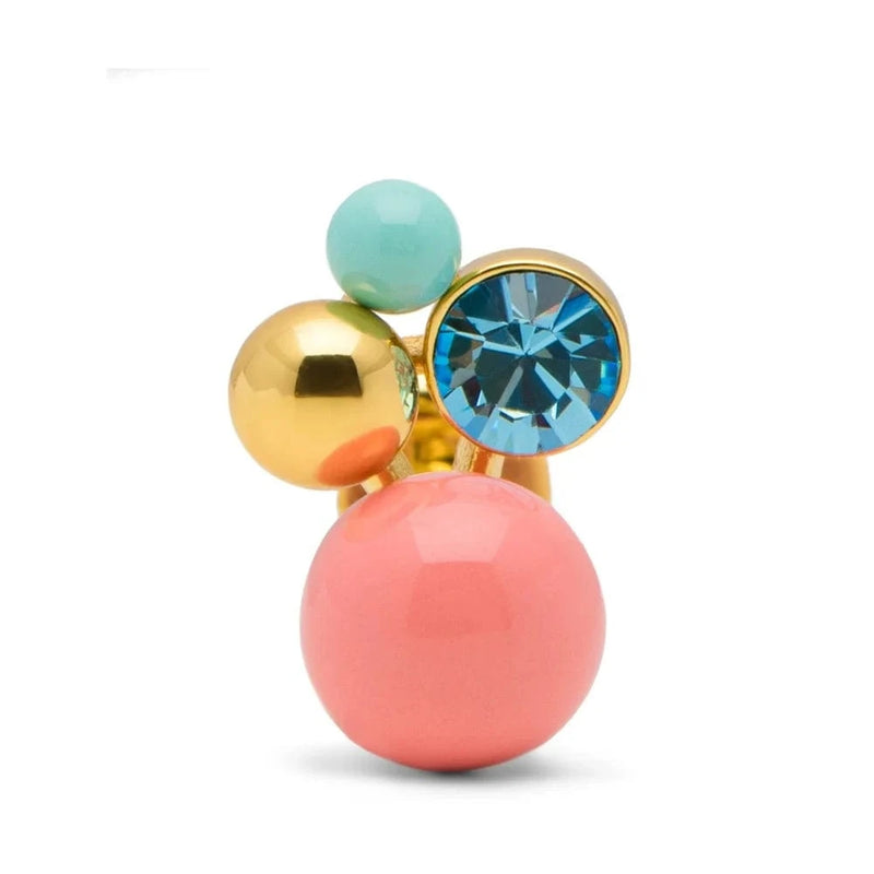 Lulu Bonquet Coral Earring 1 Pcs - Gold