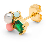 Lulu Bouquet Green Bling Eaaring 1 Pcs