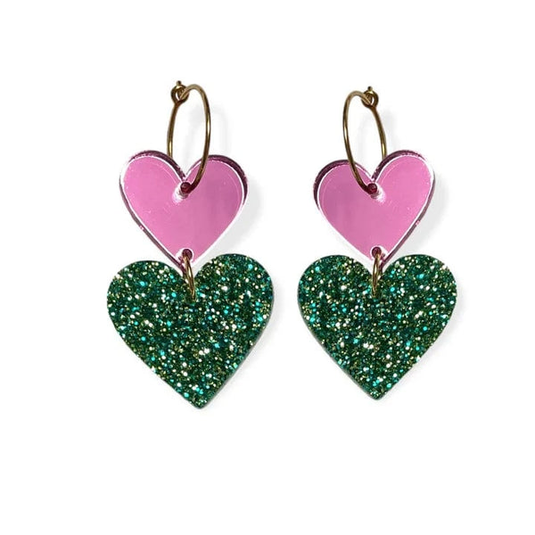 By Fossdal All 4 love - Pink/Green Glitter