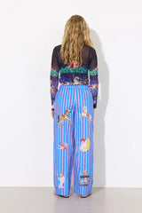 Hunkøn Calista Mesh Blouse - Fairground Art Print
