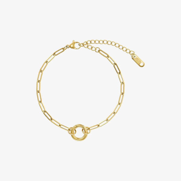 Wolff Jewelry Chain Coin Charm Bracelet - Gold