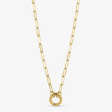 Wolff Jewelry Chain Coin Charm Necklace - Gold