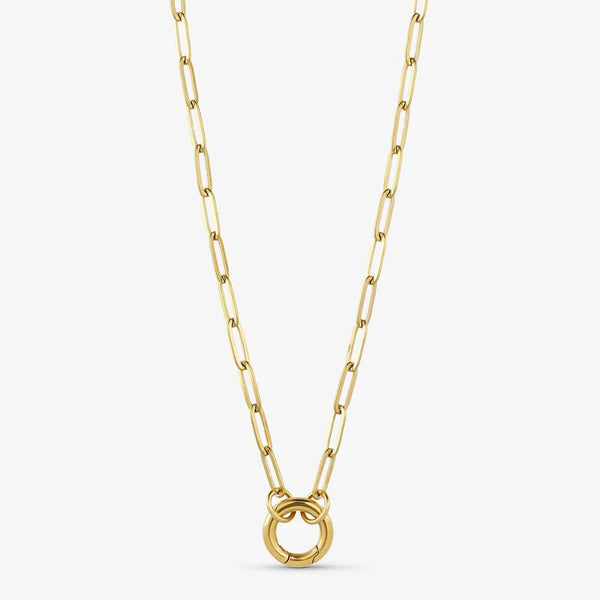 Wolff Jewelry Chain Coin Charm Necklace - Gold