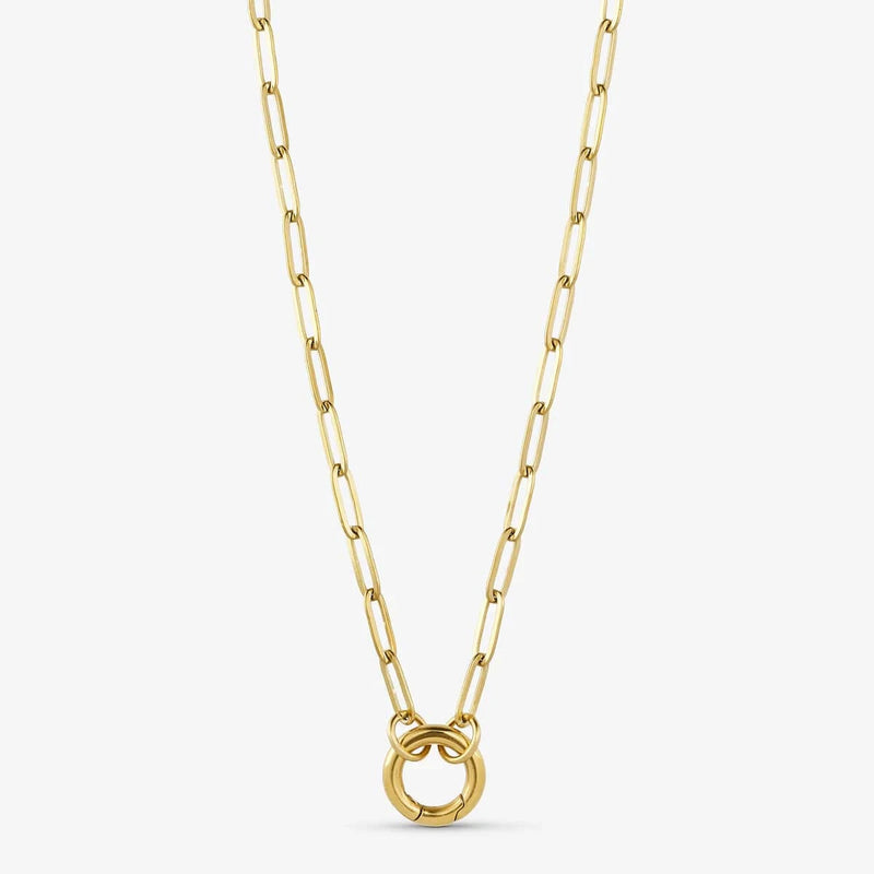 Wolff Jewelry Chain Coin Charm Necklace - Gold