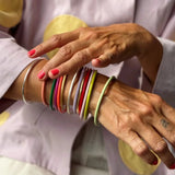 Lulu Color Bangle - Passion Red