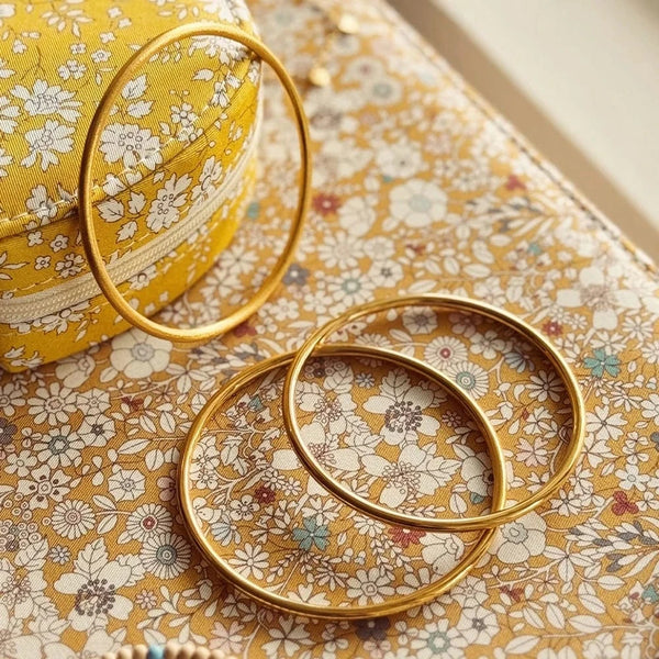 Lulu Color Bangle Brushed - Gold