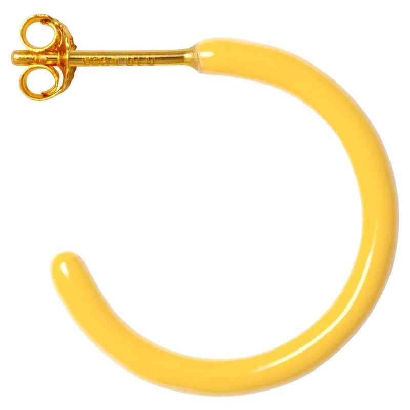 Lulu Color Hoops Medium Pair - Yellow