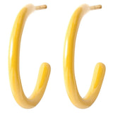 Lulu Color Hoops Medium Pair - Yellow