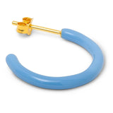 Lulu Color Hoops Medium Pair - Light Blue