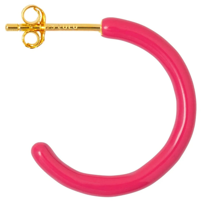 Lulu Color Hoops Medium Pair - Pink