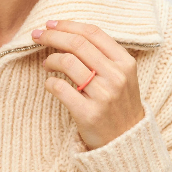 Lulu Color Ring - Orange/Coral