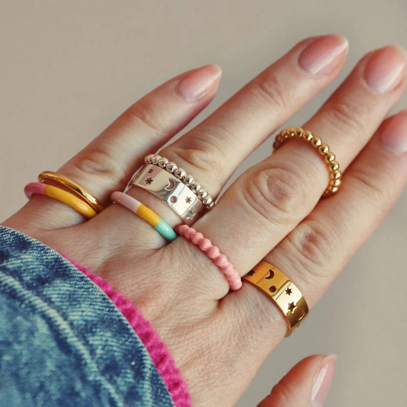 Lulu Color Ring - Gold