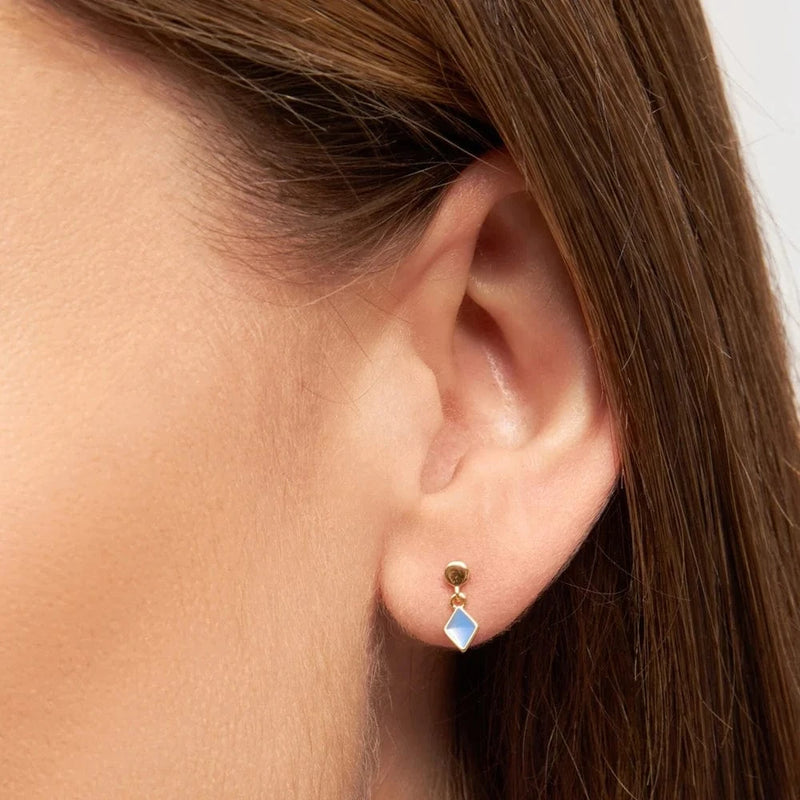 Lulu Confetti Dangling Earring 1 Pcs - Blue