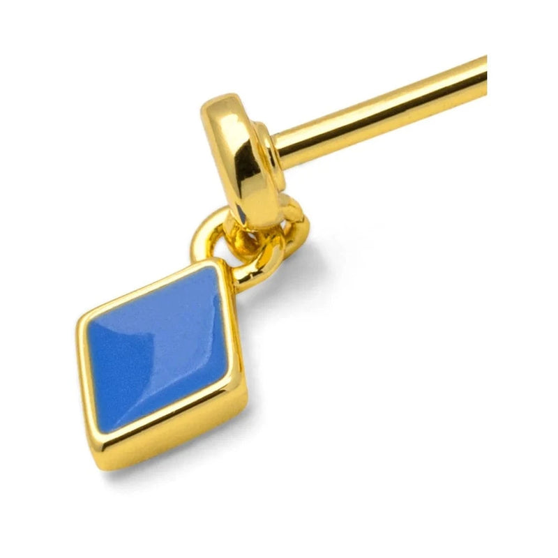 Lulu Confetti Dangling Earring 1 Pcs - Blue