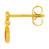 Lulu Confetti Dangling Earring 1 Pcs - Passion Red