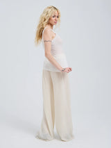 Seamless Basic Cotton Lacey - Off White