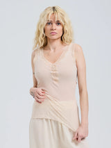 Seamless Basic Cotton Lacey - Rosie Beige