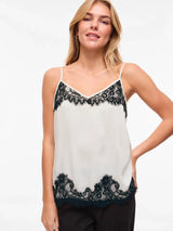 Vila Disa Strap Top - White