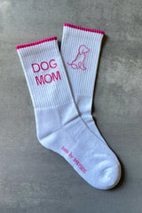 Dailysocks Dog Mom - White/Pink