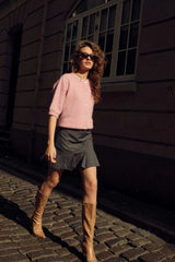 Noella Kea SS Knit Cardigan - Blush