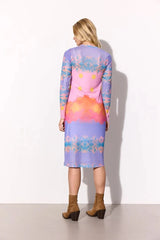 Hunkøn Devon Mesh Dress - Horizon Art Print