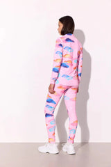 Hunkøn Diana Zipper Blouse - Pink sky Art Print