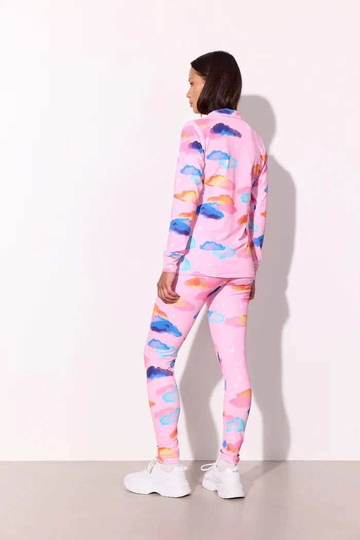 Hunkøn Diana Zipper Blouse - Pink sky Art Print