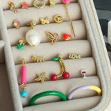Lulu Double Color Ring - Pale Yellow/Purple