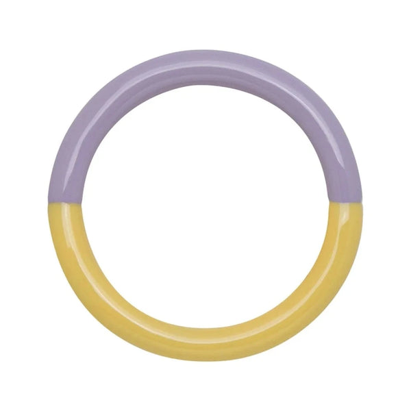 Lulu Double Color Ring - Pale Yellow/Purple