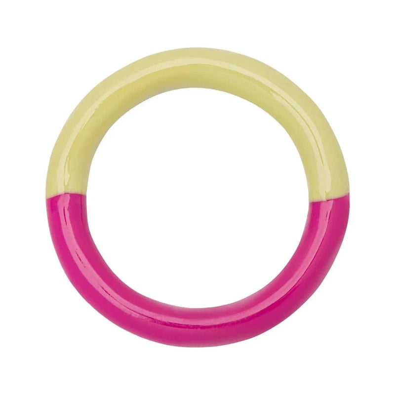 Lulu Double Color Ring - Plum/silk Light Green