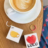 Lulu Double Color Ring - Gold/White