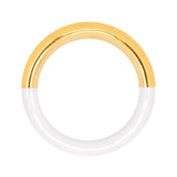 Lulu Double Color Ring - Gold/White