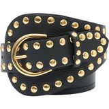 Tim & Simonsen Dunja Stud Belt - Black/Gold