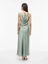 Vila Bea Waterfall Maxi Dress - Green Milieu