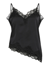 Vila Lacey Strap Top  - Black
