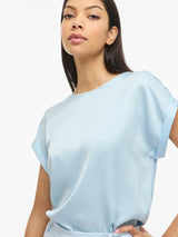 Vila Ellette satin top - Nantucket Breeze
