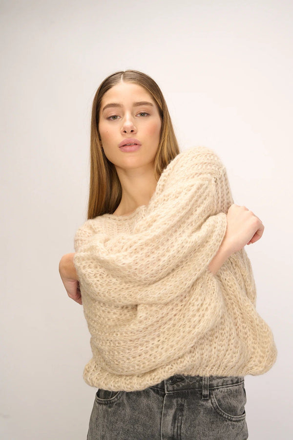 Noella Joseph Knit Sweater - Beige
