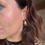 Wolff Jewelry Fanny Hoops - 18 karat guldbelagt