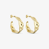 Wolff Jewelry Fanny Hoops - 18 karat guldbelagt