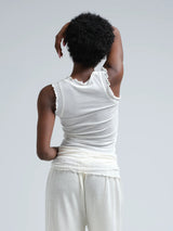 Seamless Basic Flounce - Off White