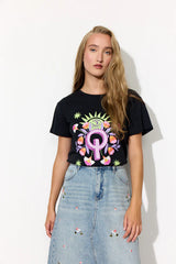 Hunkøn Flowerchild T-shirt - Black