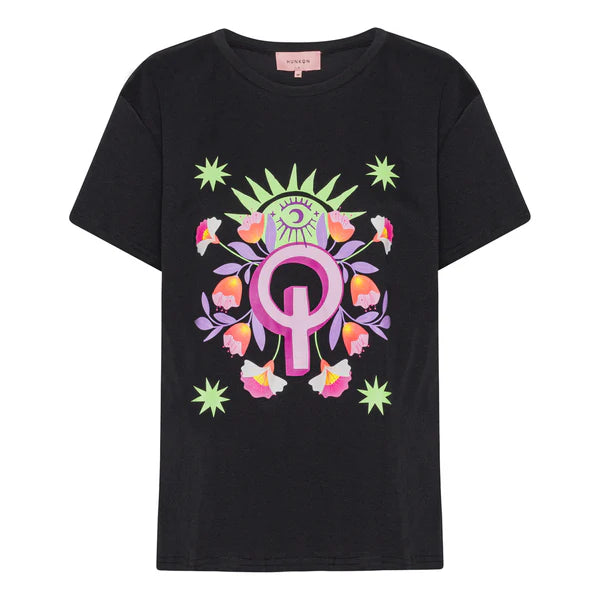 Hunkøn Flowerchild T-shirt - Black