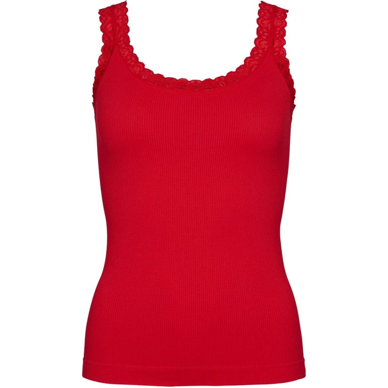 Tim & Simonsen Frida Rib Top - Rosso